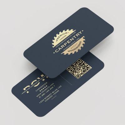 Carpenter Monogram Navy Blue Modern
