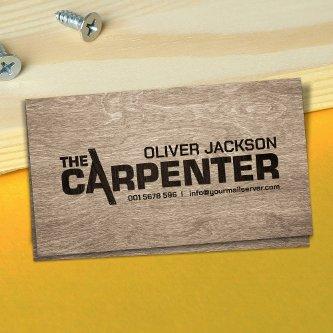 Carpenter services cool logo text