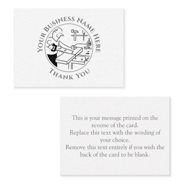 Carpenter Thank You Note Card