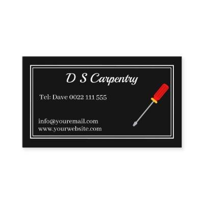 Carpentry Screwdriver Black