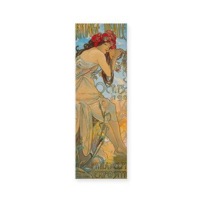 Carriage Dealers by Alphonse Mucha (1902) Bookmark Mini