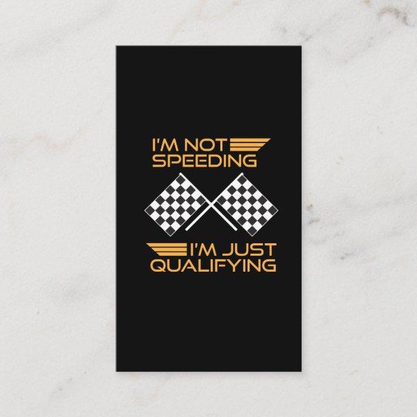 Cars Racing Gift Speeding Qualifying Racer