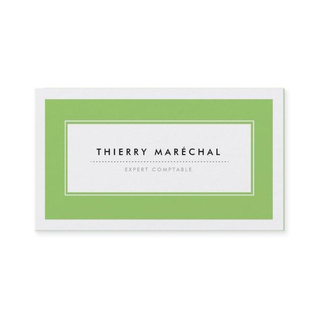 Cartes de Visite Modernes Vert