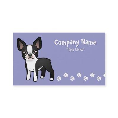 Cartoon Boston Terrier