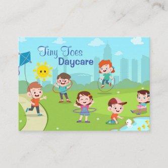 Cartoon Children Playing Child Daycare