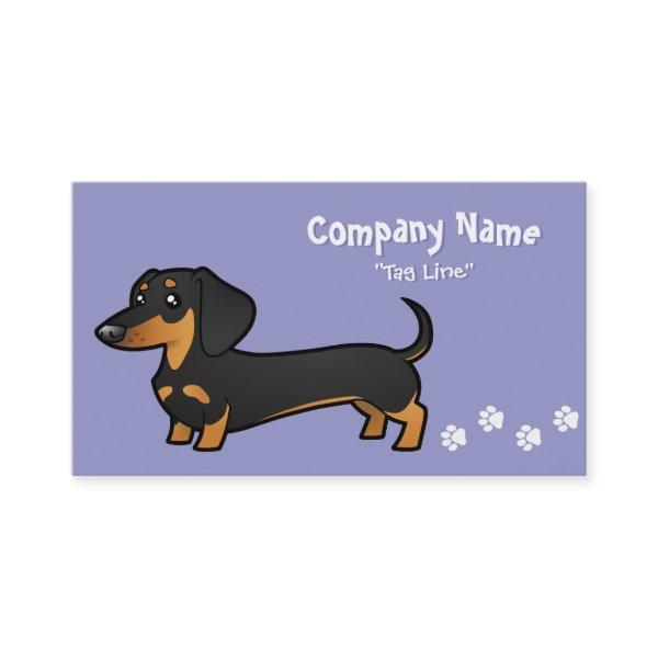 Cartoon Dachshund (smooth coat)