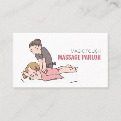 Cartoon Massage, Massage Therapist