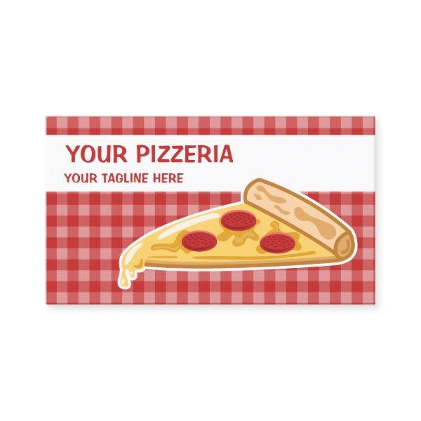 Cartoon Pizza Slice Pizzeria