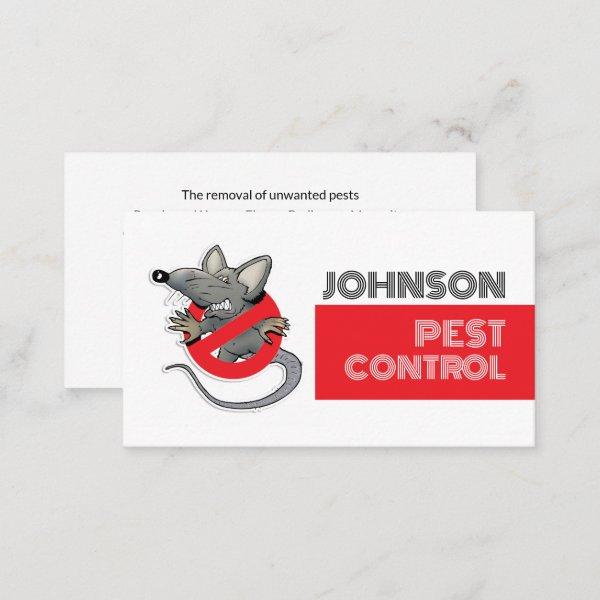 Cartoon Rat Logo - Pest Control