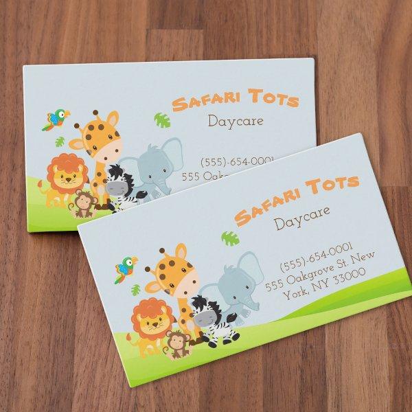 Cartoon Safari Animal Daycare Childcare