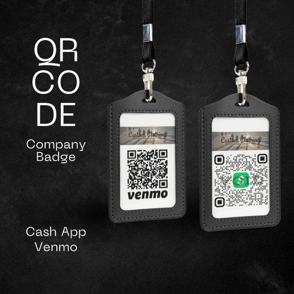 Cash App & Venmo QR Code Company Badge