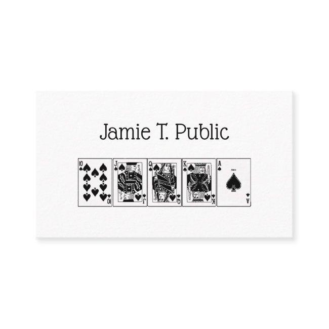 Casino Night Poker Royal Straight Flush Spades