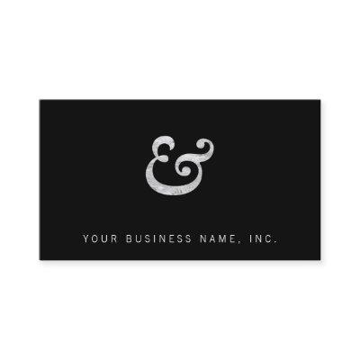 Caslon Bold Italic Ampersand White