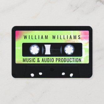 Cassette tape retro style labeled