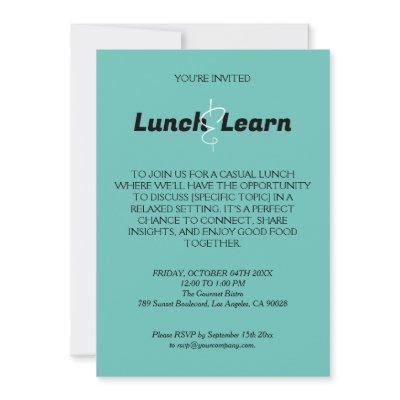 Casual Business Lunch Invitation