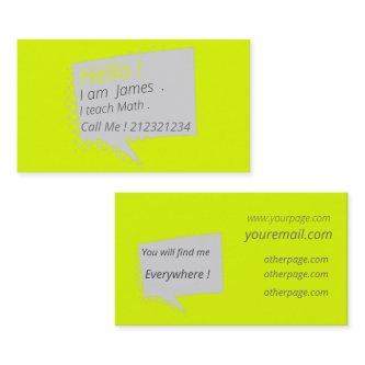 Casual&chatty - fluorescent yellow