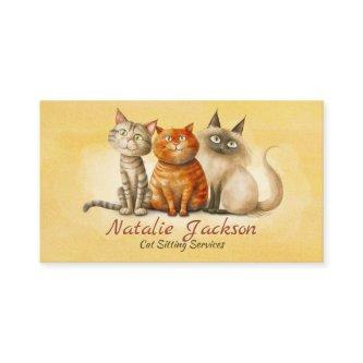 Cat Sitter - Adorable Watercolor Cats