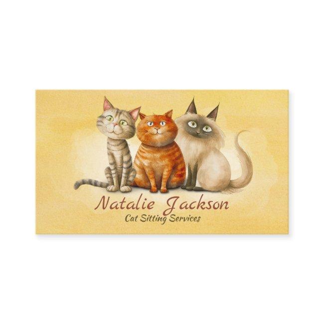 Cat Sitter - Adorable Watercolor Cats