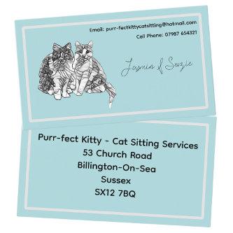 Cat Sitting Service Black And White Cats