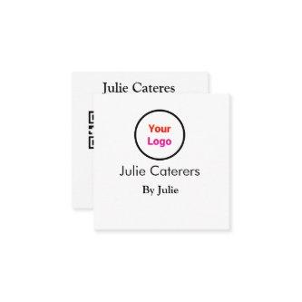 Caterers  add your logo Q R code name
