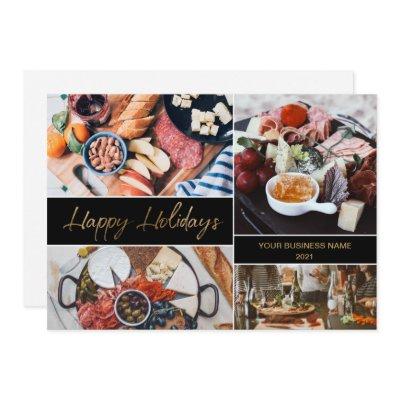 Catering business Photo Collage Happy Holidays Holiday Card