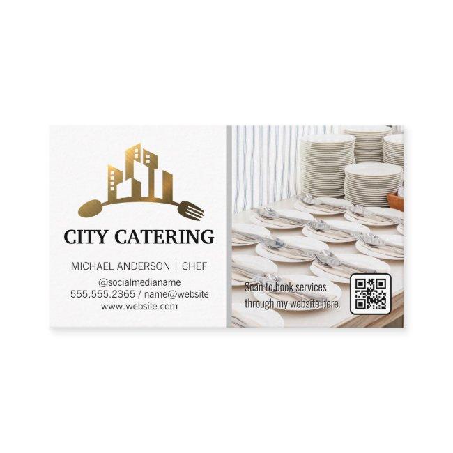 Catering Logo | Banquet Events Plate Setup