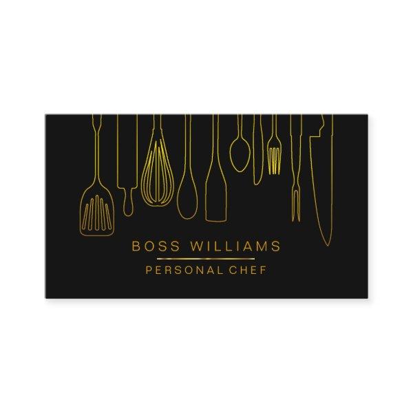 Catering Personal Chef Gold Kitchen Utensils