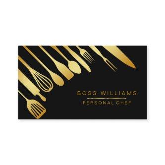 Catering Personal Chef Gold Kitchen Utensils