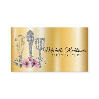 Catering Personal Chef Restaurant Drip Red Gold  B