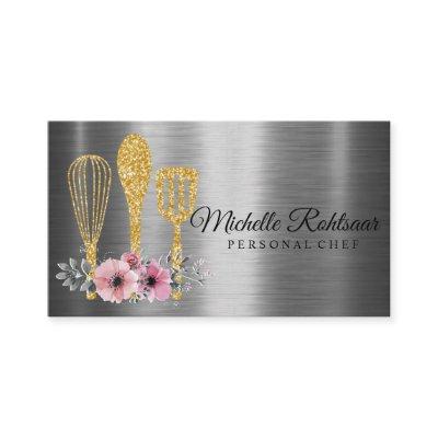 Catering Personal Chef Restaurant Drip Red Gold
