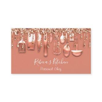 Catering Personal Chef Restaurant Rose Glitter