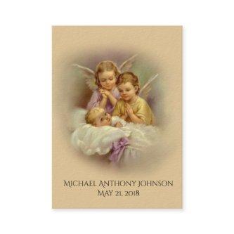 Catholic Baby Baptismal Remembrance Holy Card