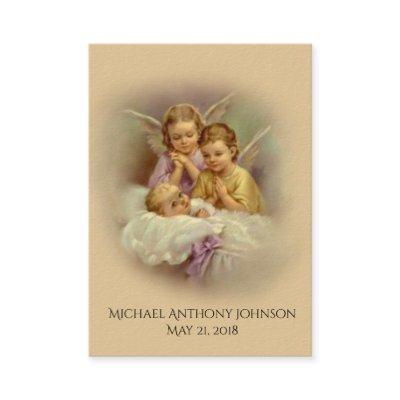 Catholic Baby Baptismal Remembrance Holy Card