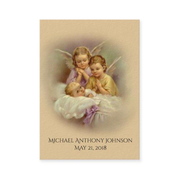 Catholic Baby Baptismal Remembrance Holy Card