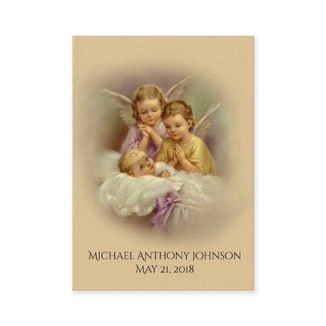 Catholic Baby Baptismal Remembrance Holy Card