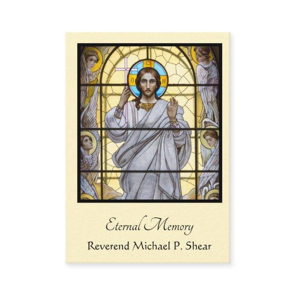 Catholic Byzantine Jesus Eastern Funeral Holy Card