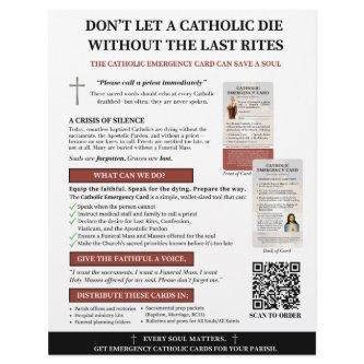 Catholic Emergency Card Awareness Flyer