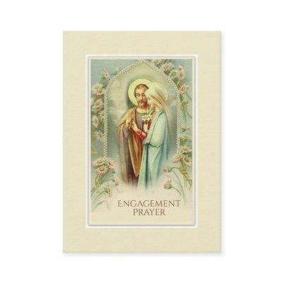 Catholic Engagement Courtship Prayer Holy Card