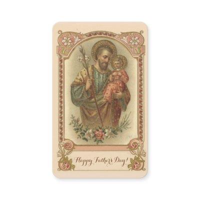 Catholic Father's Day Remembrance Holy Card