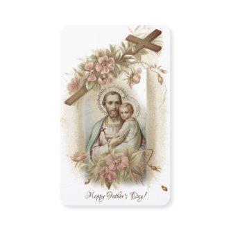 Catholic Father's Day Remembrance Holy Card
