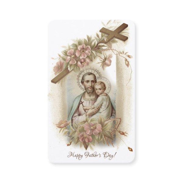 Catholic Father's Day Remembrance Holy Card