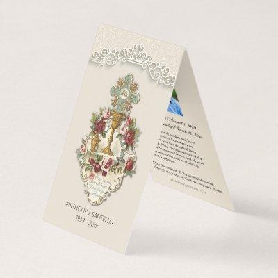 Catholic Funeral Eucharist Prayer Holy Card