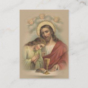 Catholic Holy Card Remembrance 1st Holy Communion