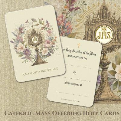 Catholic Mass Offering  Monstrance Floral