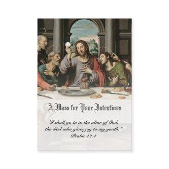 Catholic Mass Offering Prayer Holy Cards