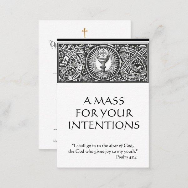 Catholic Mass Offering Prayer Holy Cards