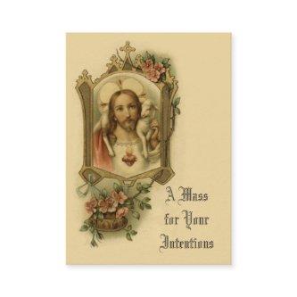 Catholic Mass Offering Sacred Heart Jesus Holy