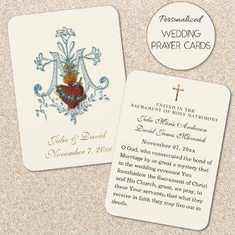 Catholic Wedding Elegant Favor Holy Card