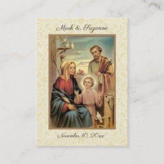 Catholic Wedding Favor Holy Family Holy Card