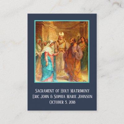Catholic Wedding Prayer Favor Holy Cards